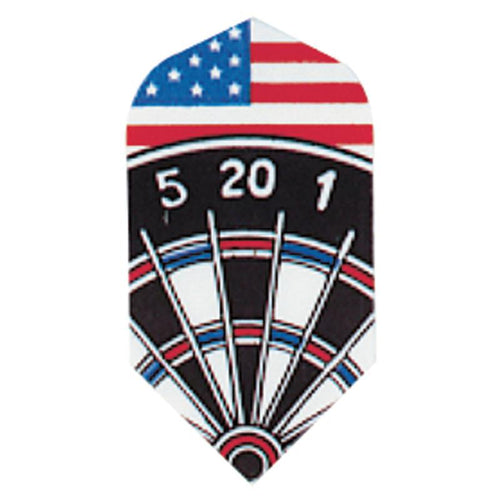 V-75 Poly Royal Hard Flights Slim Flag/Dartboard Dart Flights Viper 