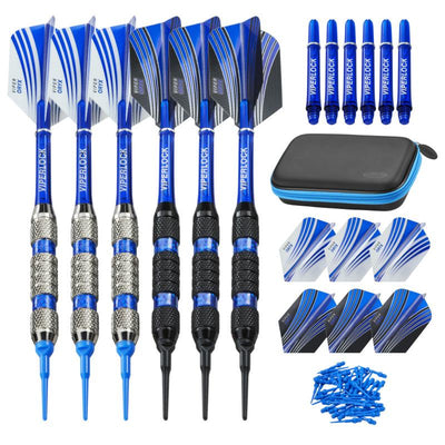 Casemaster Sentry Dart Case and Two Sets of Viper Soft Tip Darts 18 Grams Blue Soft-Tip Darts Viper 