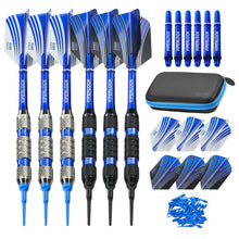 Load image into Gallery viewer, Casemaster Sentry Dart Case and Two Sets of Viper Soft Tip Darts 18 Grams Blue Soft-Tip Darts Viper 
