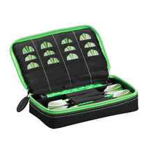 Load image into Gallery viewer, Casemaster Plazma Dart Case Black with Green Trim Dart Cases Casemaster 

