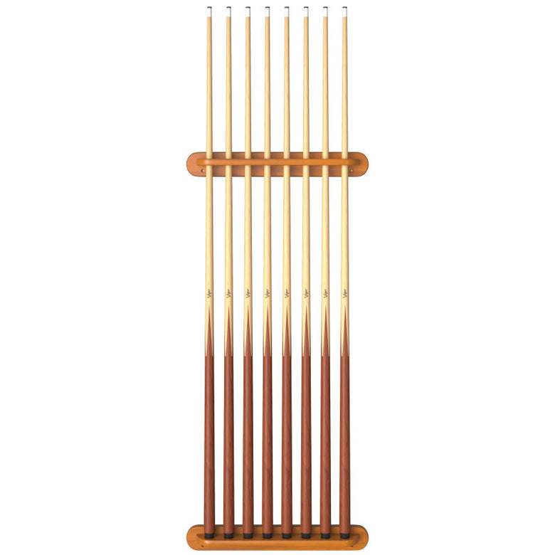 Viper Traditional Oak 8 Cue Wall Cue Rack