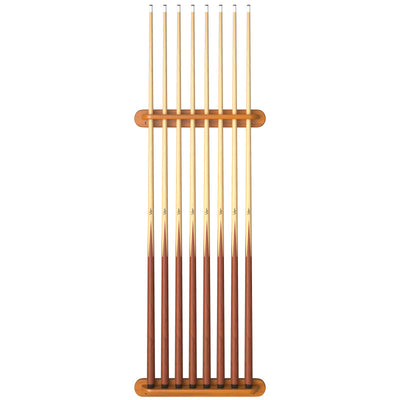 Viper Traditional Oak 8 Cue Wall Cue Rack