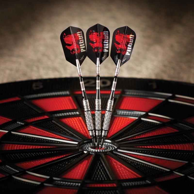 Viper Pitbull Darts 90% Tungsten Soft Tip Darts Diamond Cut and Shark Fin Barrel 18 Grams Soft-Tip Darts Viper 