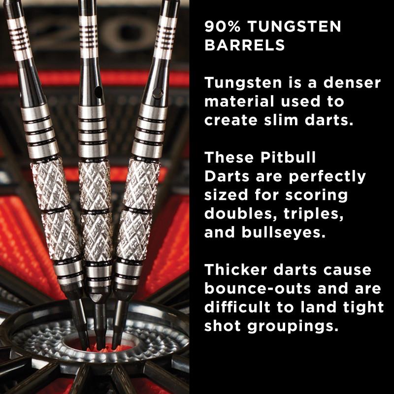 Viper Pitbull Darts 90% Tungsten Soft Tip Darts Diamond Cut and Ringed Barrel 18 Grams Soft-Tip Darts Viper 