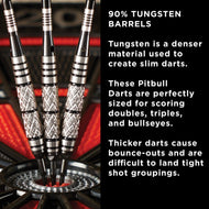 [REFURBISHED] Viper Pitbull Darts 90% Tungsten Soft Tip Darts Diamond Cut and Ringed Barrel 18 Grams Refurbished Refurbished GLD Products 