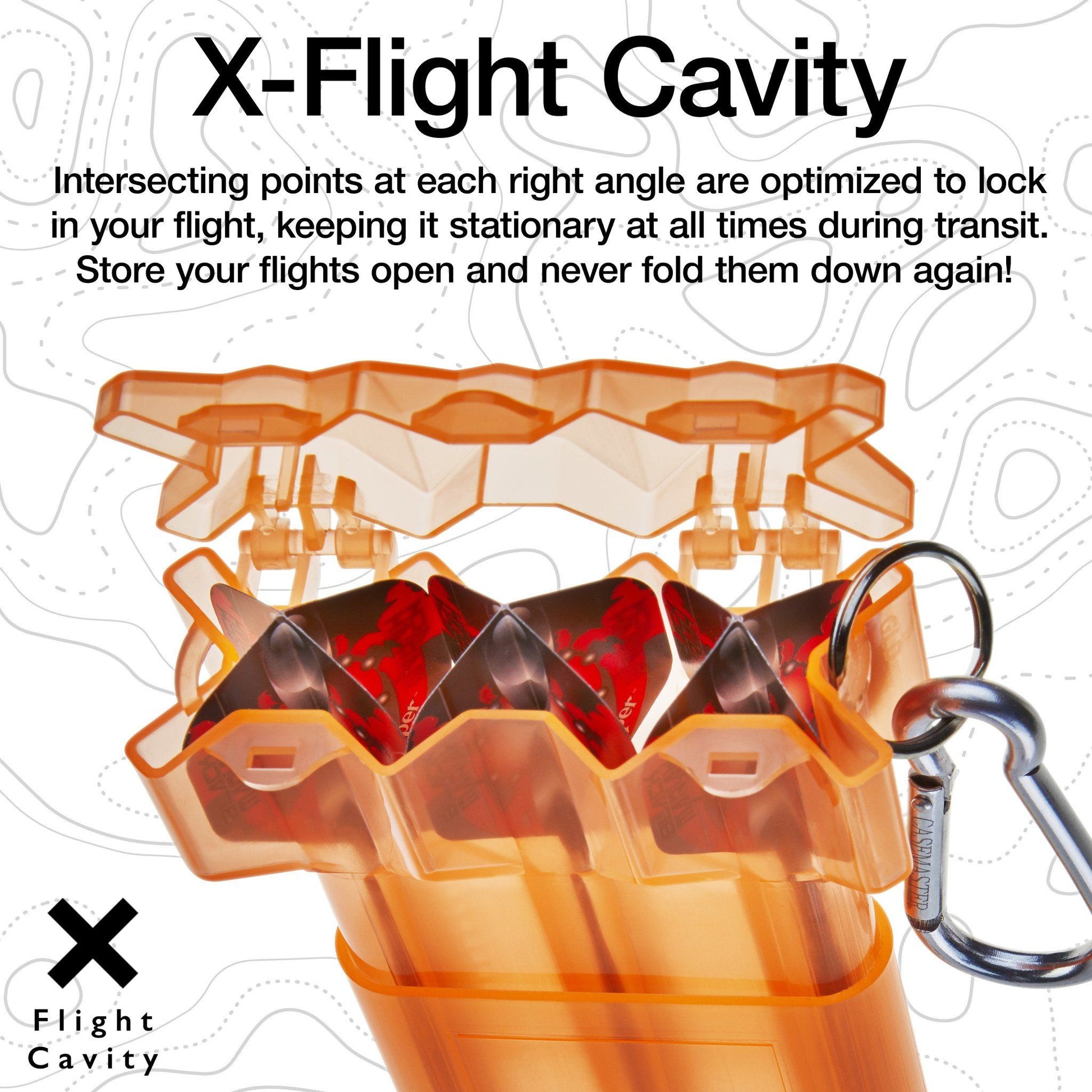 [REFURBISHED] Casemaster Nomad Adjustable Dart Case Neon Orange Refurbished Refurbished GLD Products 