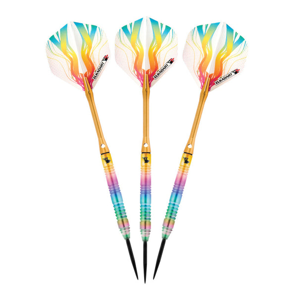 Elkadart Rainbow 90% Tungsten Steel Tip Darts — 25g