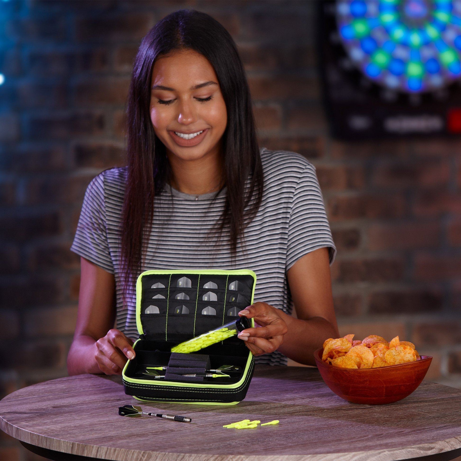 [REFURBISHED] Casemaster Plazma Plus Dart Case Black with Yellow Trim and Phone Pocket Refurbished Refurbished GLD Products 