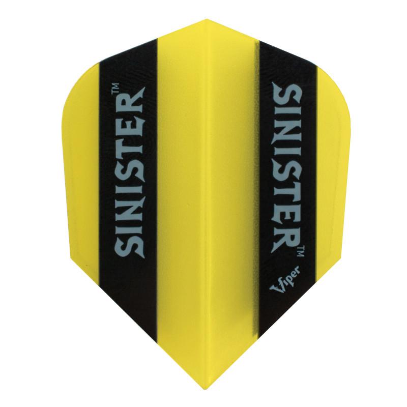 V-100 Sinister Flights Standard Translucent Yellow Dart Flights Viper 