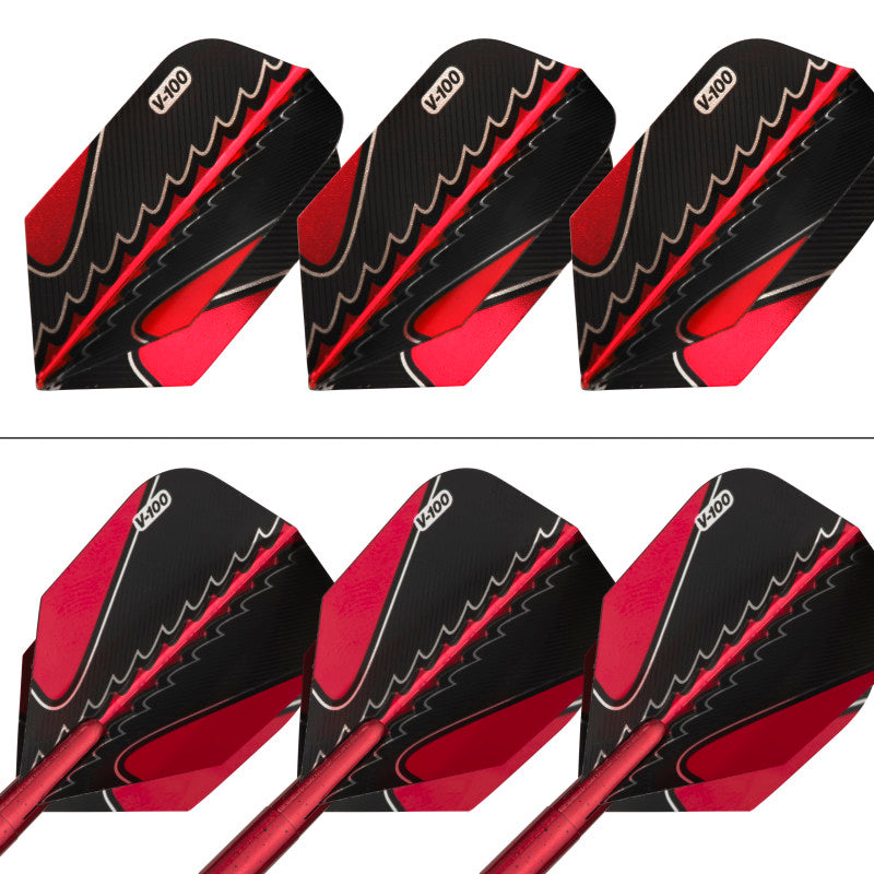 Viper Black Flux 90% Tungsten Steel or Soft Tip Conversion Darts Red 20 Grams