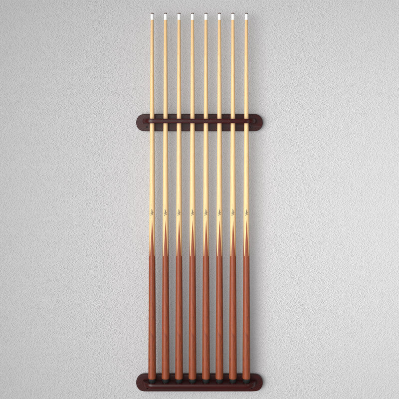 Viper Traditional Mahogany 8 Cue Wall Cue Rack