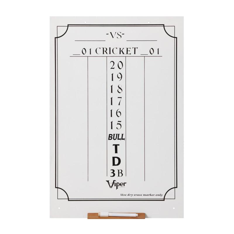 Viper Large Cricket Dry Erase Scoreboard Dartboard Accessories Viper 