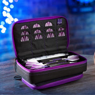 Casemaster Plazma Plus Dart Case Black with Amethyst Zipper and Phone Pocket Dart Cases Casemaster 