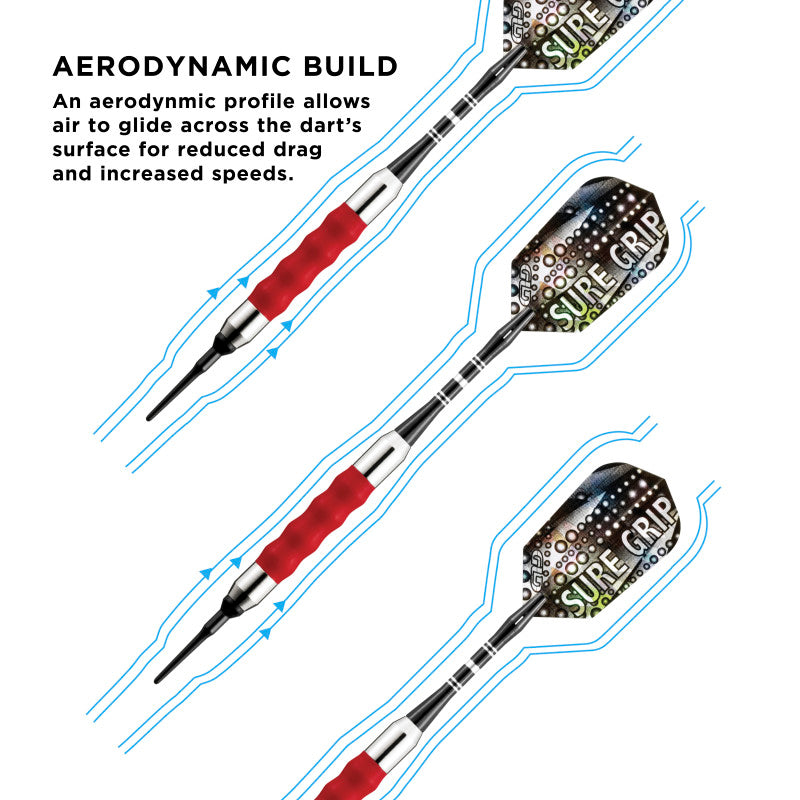 Viper Sure Grip Soft Tip Darts Red 16 Grams