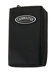 Black nylon dart case with Casemaster by GLD Products oval logo and carrying handle