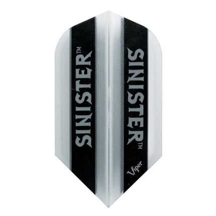 V-100 Sinister Flights Slim Translucent White Dart Flights Viper 