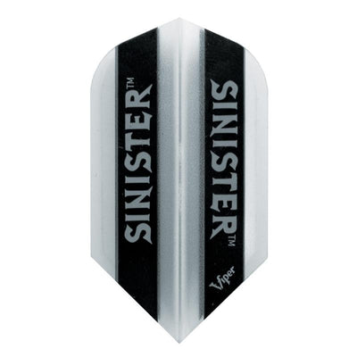 V-100 Sinister Flights Slim Translucent White Dart Flights Viper 