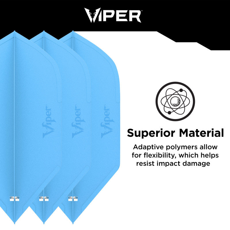 Viper Cool Molded Dart Flights Slim Blue