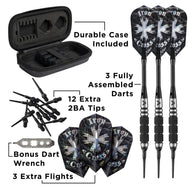 [REFURBISHED] Viper Desperado 80% Tungsten Iron Cross Soft Tip Darts 3 Knurled Rings 18 Grams Refurbished Refurbished GLD Products 