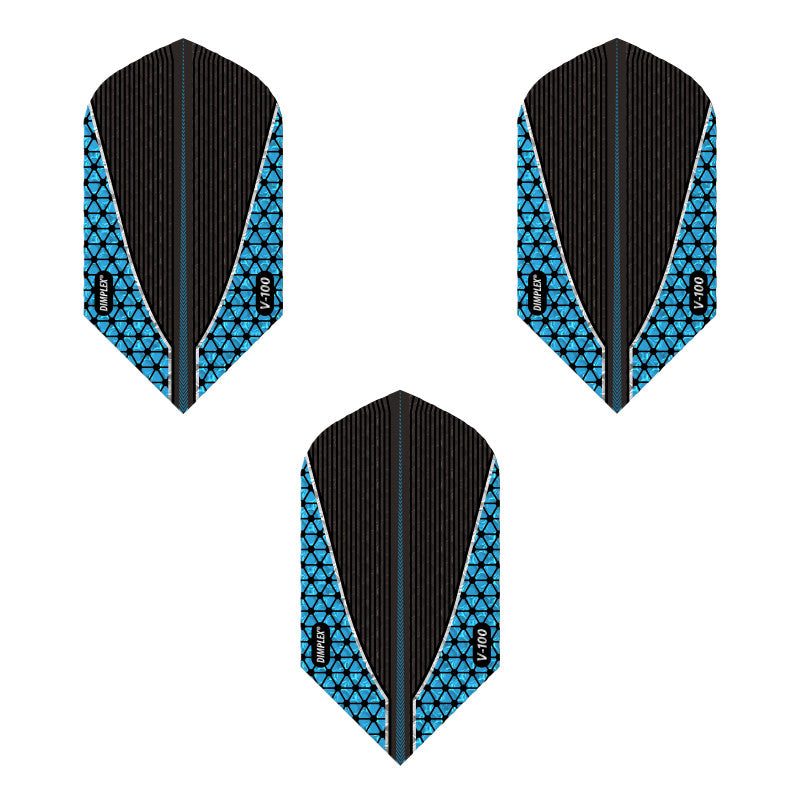 Viper Dimplex Dart Flights Slim Metallic Blue V-100 Series