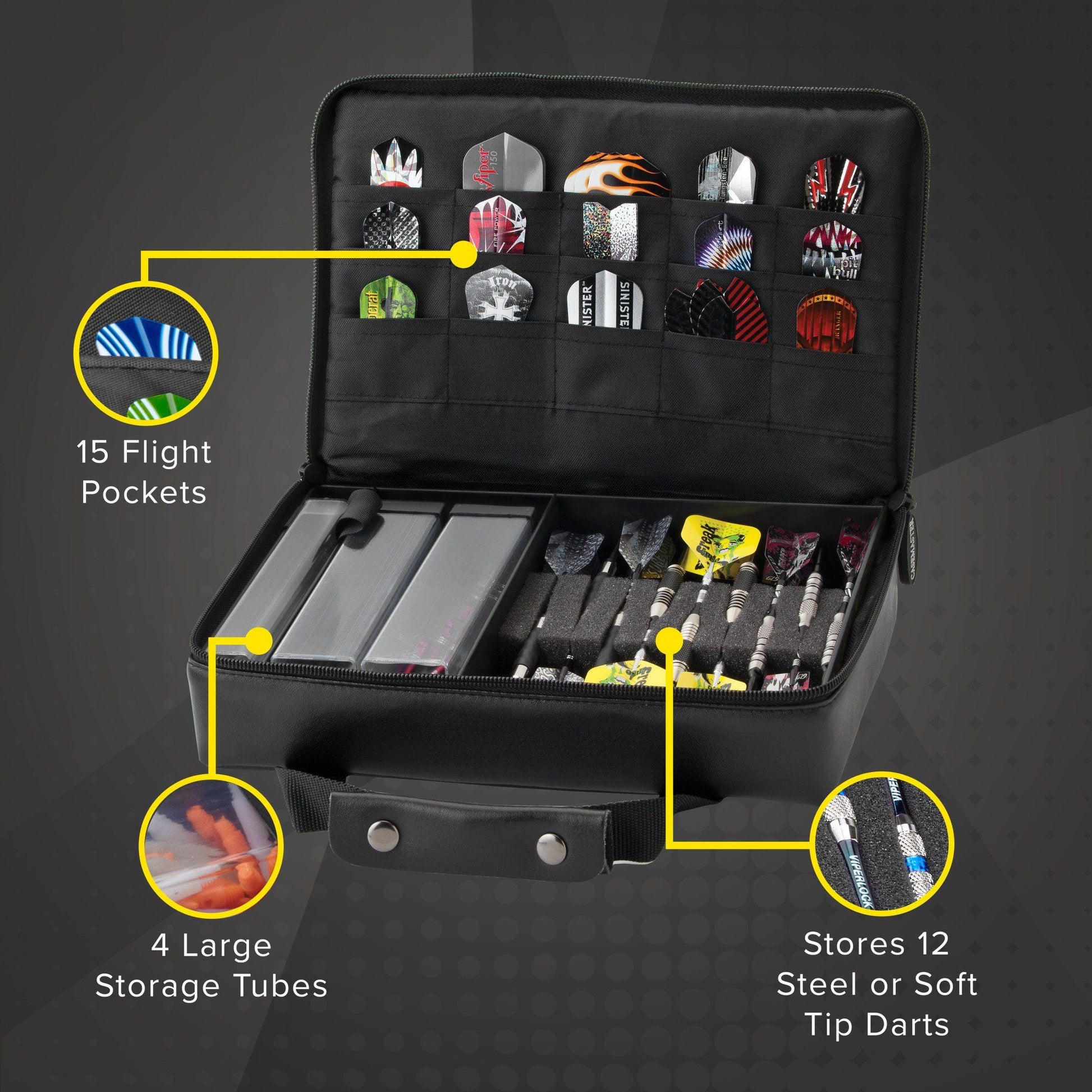 [REFURBISHED] Casemaster The Pro Leather Dart Case Refurbished Refurbished GLD Products 