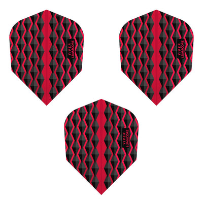 V-100 Lumacore Flights Standard Red/Black