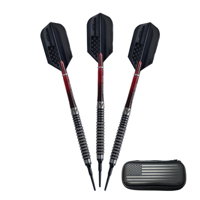 Limited Edition Viper Patriot 80% Tungsten Soft Tip Darts 20 Grams with USA Case