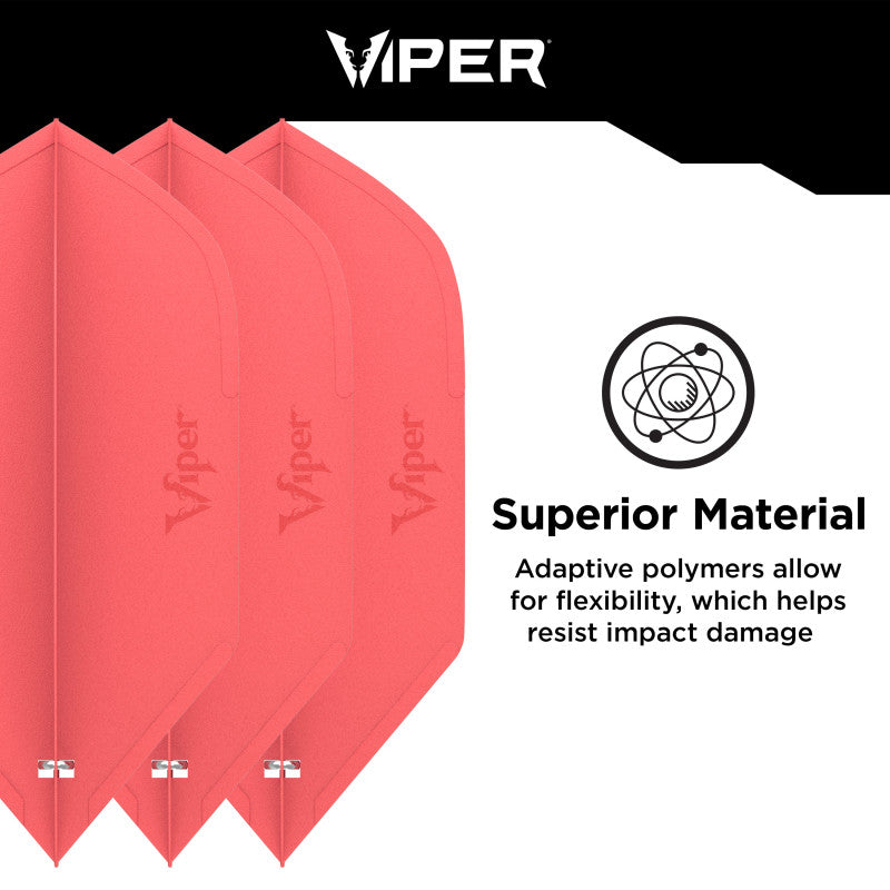 Viper Cool Molded Dart Flights Slim Red