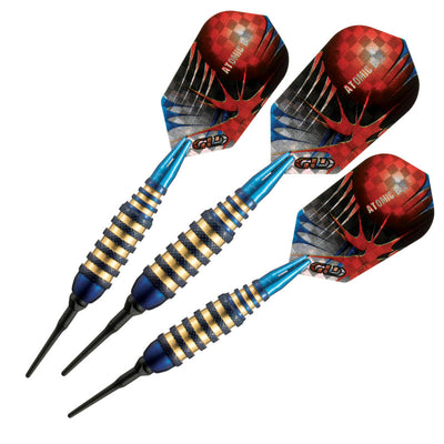 Dardos Viper Atomic Bee Darts de punta blanda azul de 16 gramos 