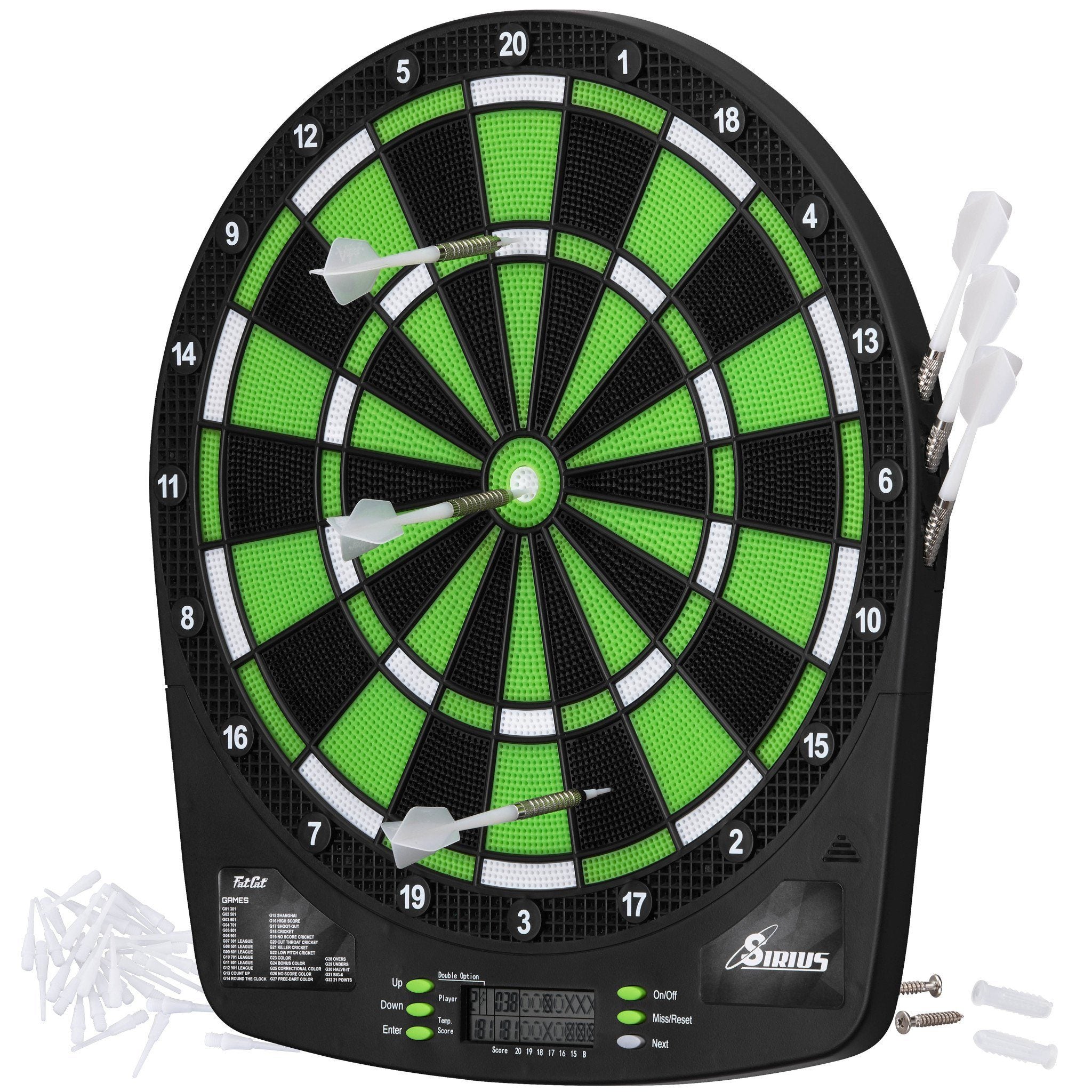 [REFURBISHED] Fat Cat Sirius 13.5" Electronic Dartboard (New Design) Refurbished Refurbished GLD Products 