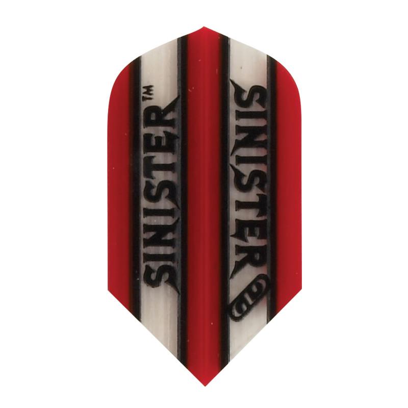 V-100 Sinister Flights Slim Translucent Red Dart Flights Viper 