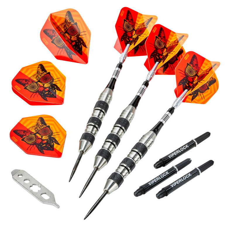 Viper The Freak Steel Tip Darts Knurled and Shark Fin Barrel 22 Grams