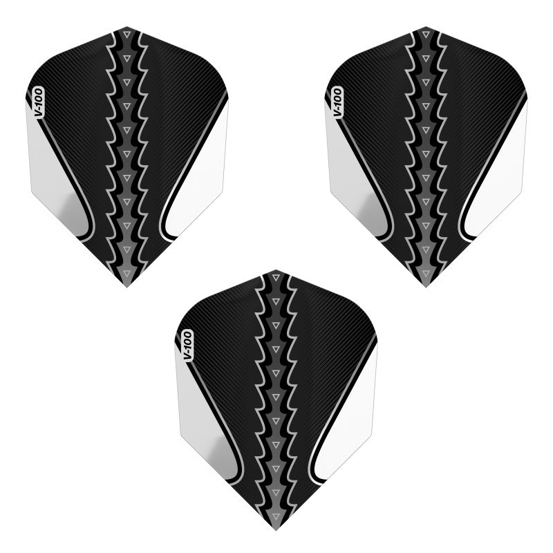 Viper Black Flux Dart Flights Standard Black/Silver