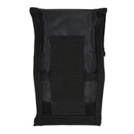Black rectangular dart case with textured fabric exterior and mesh panel down the center