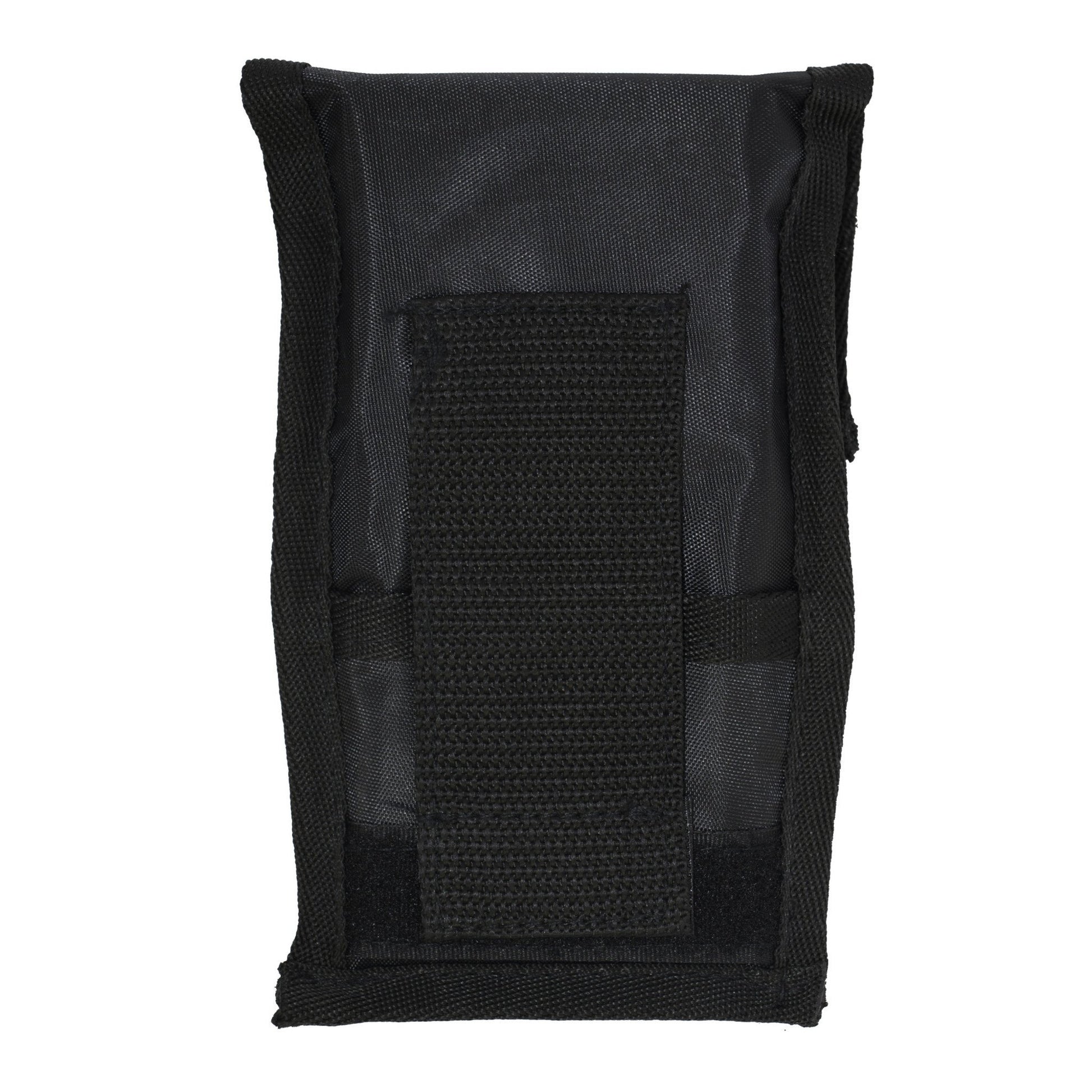 Black rectangular dart case with textured fabric exterior and mesh panel down the center