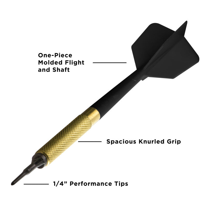 Viper Commercial Brass Bar Darts - Bag of 45 Darts - Black