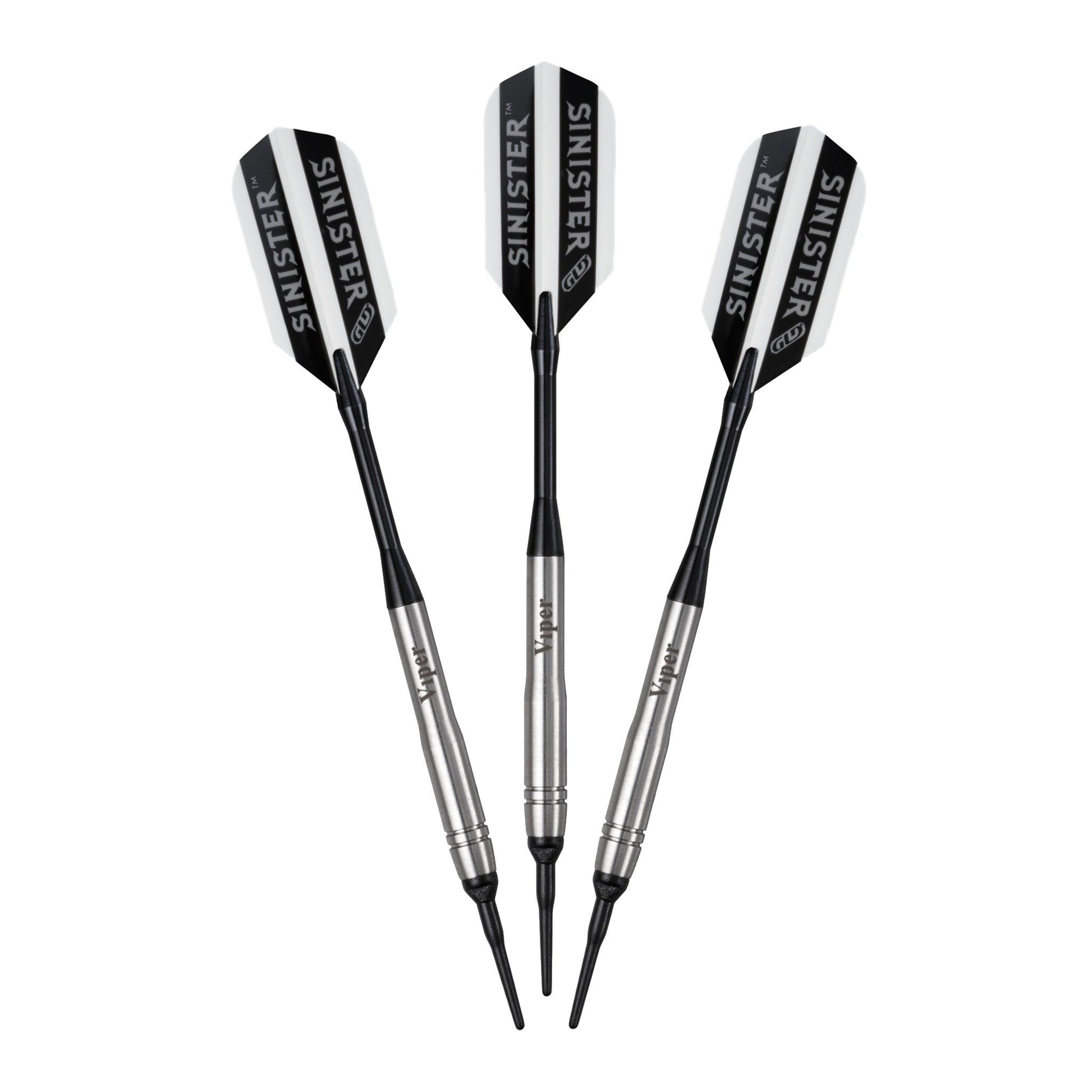 [REFURBISHED] Viper Sinister Darts 95% Tungsten Soft Tip Darts Grooved Barrel 18 Grams Refurbished Refurbished GLD Products 