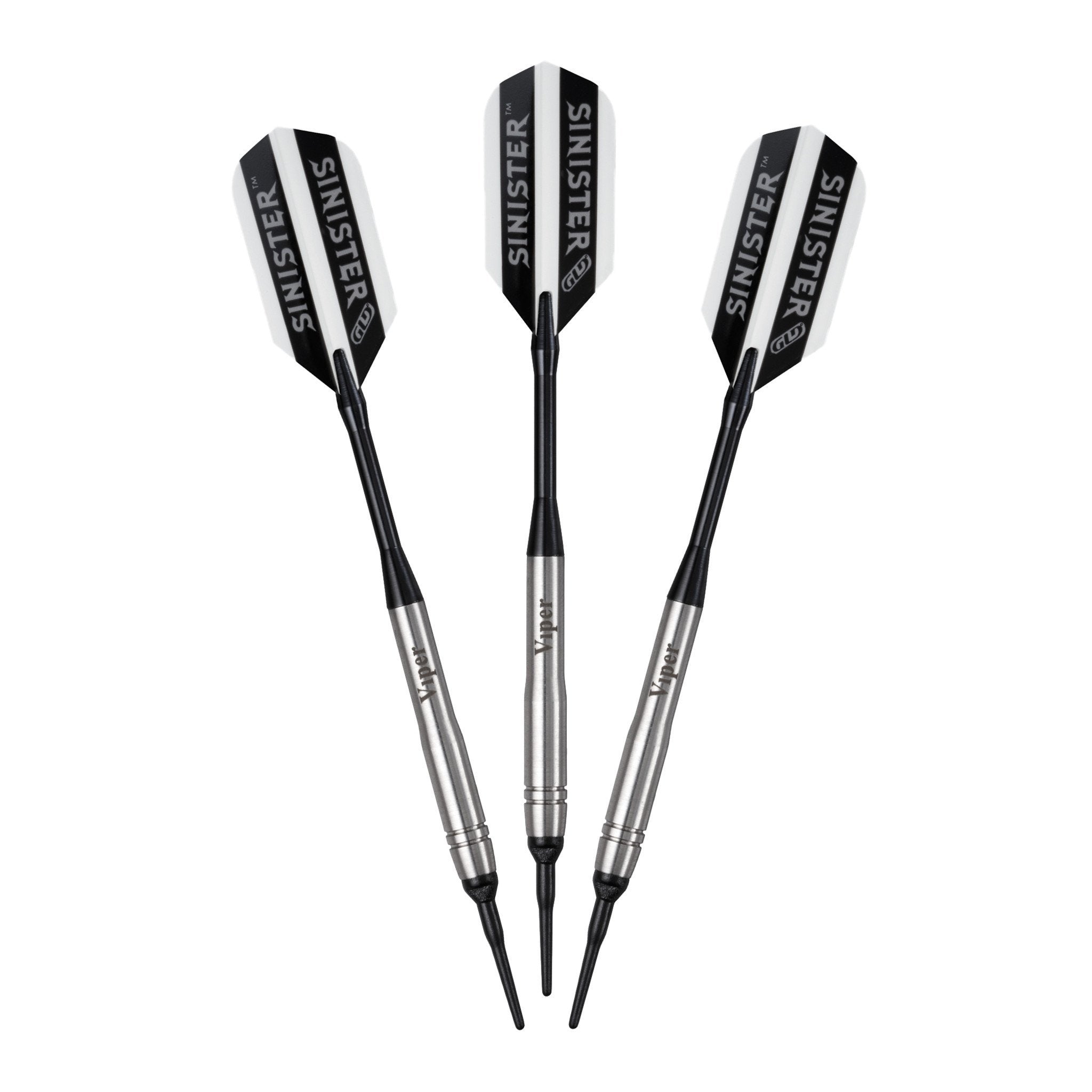 [REFURBISHED] Viper Sinister Darts 95% Tungsten Soft Tip Darts Grooved Barrel 18 Grams Refurbished Refurbished GLD Products 