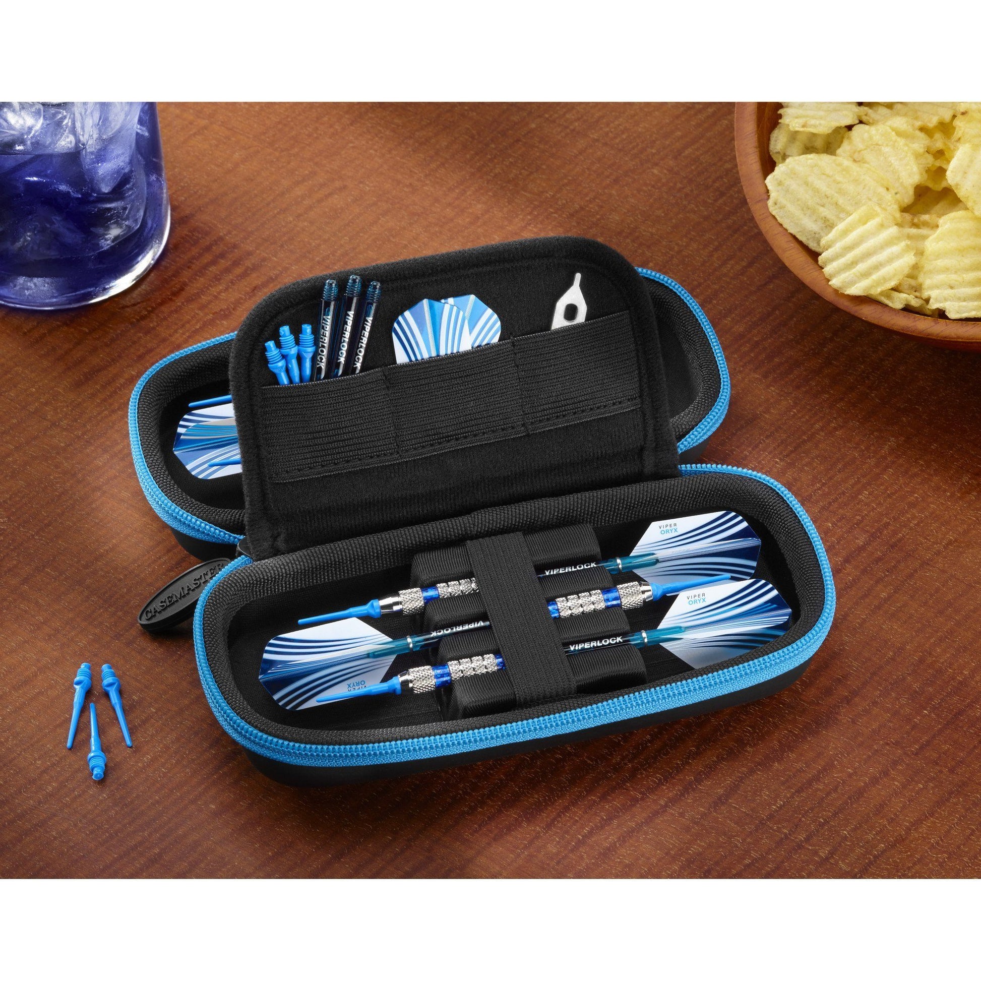 [REFURBISHED] Casemaster Sentry Dart Case with Blue Zipper Refurbished Refurbished GLD Products 