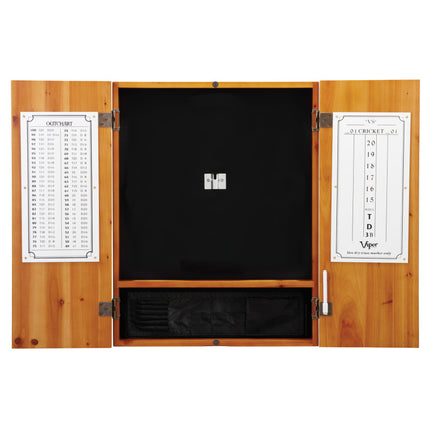 Viper Metropolitan Oak Steel Tip Dartboard Cabinet