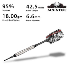 Load image into Gallery viewer, Viper Sinister 95% Tungsten Soft Tip Darts Tapered Barrel 18 Grams

