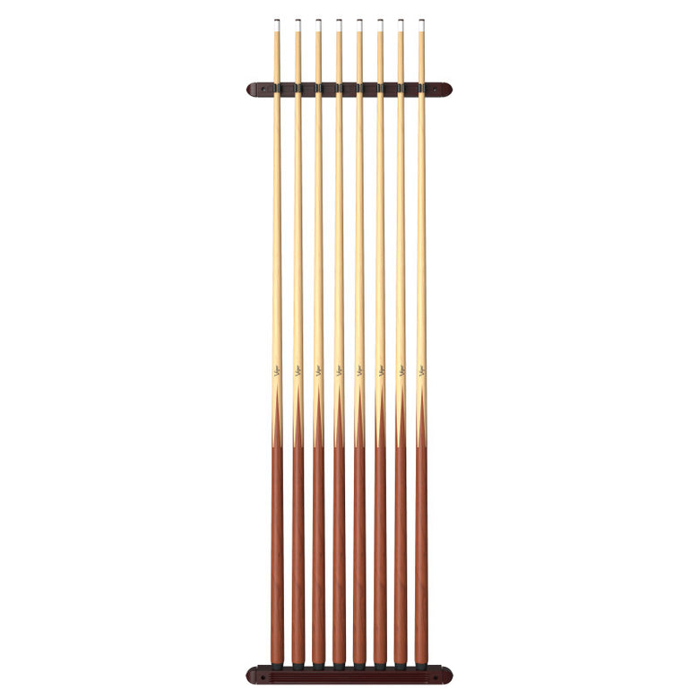 Fat Cat Mahogany 8 Cue 2-Piece Wall Cue Rack