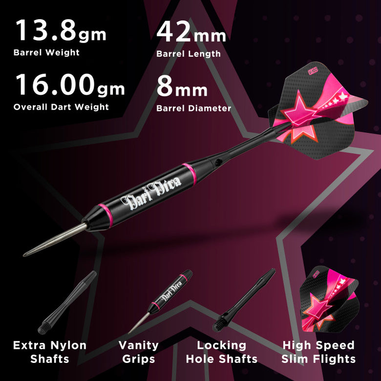 Viper Vanity Dart Diva Steel Tip Darts 22 Grams