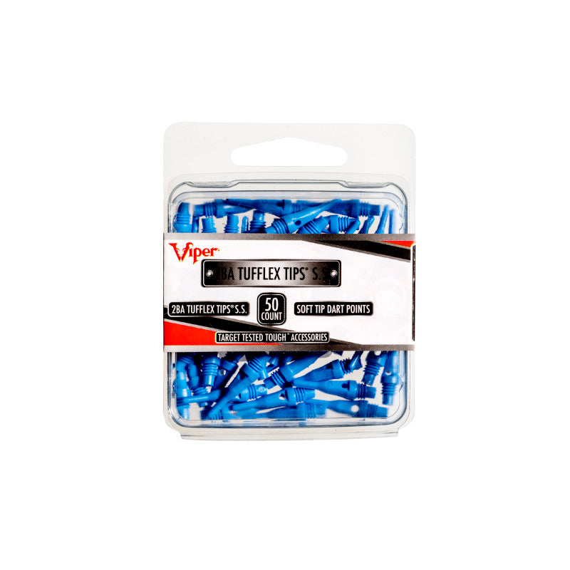 Viper Tufflex Tips SS 2BA 50Ct Soft Dart Tips Blue