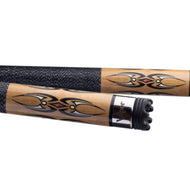 Viper Sinister Black and White Wrap with Brown Stain Billiard/Pool Cue Stick 21 Ounce