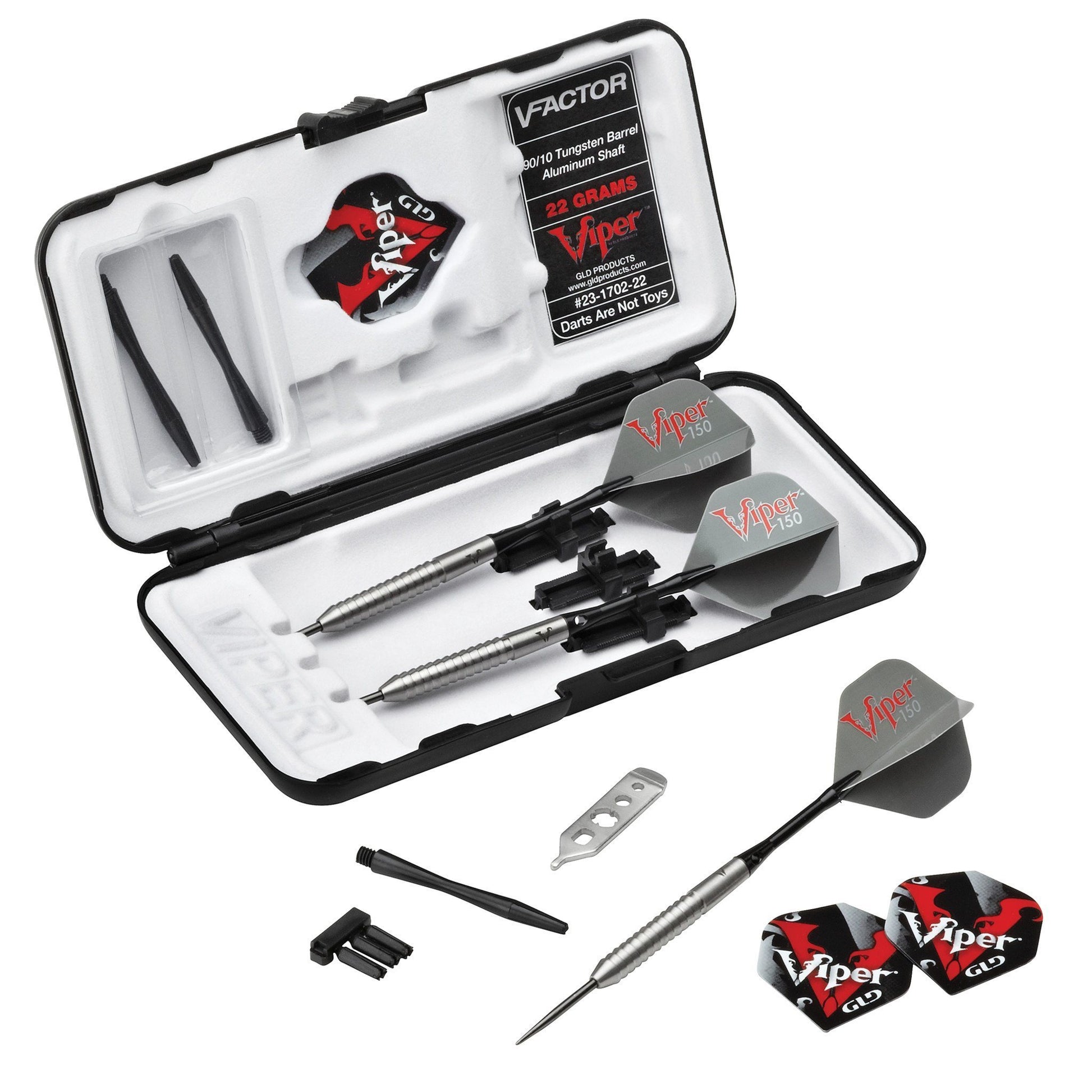 [REFURBISHED] Viper V-Factor Darts 90% Tungsten Steel Tip Darts 22 Grams Refurbished Refurbished GLD Products 