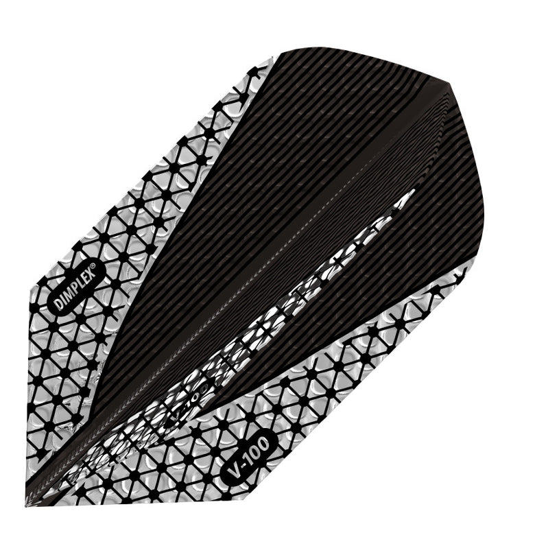 Viper Dimplex Dart Flights Slim Metallic Silver V-100 Series