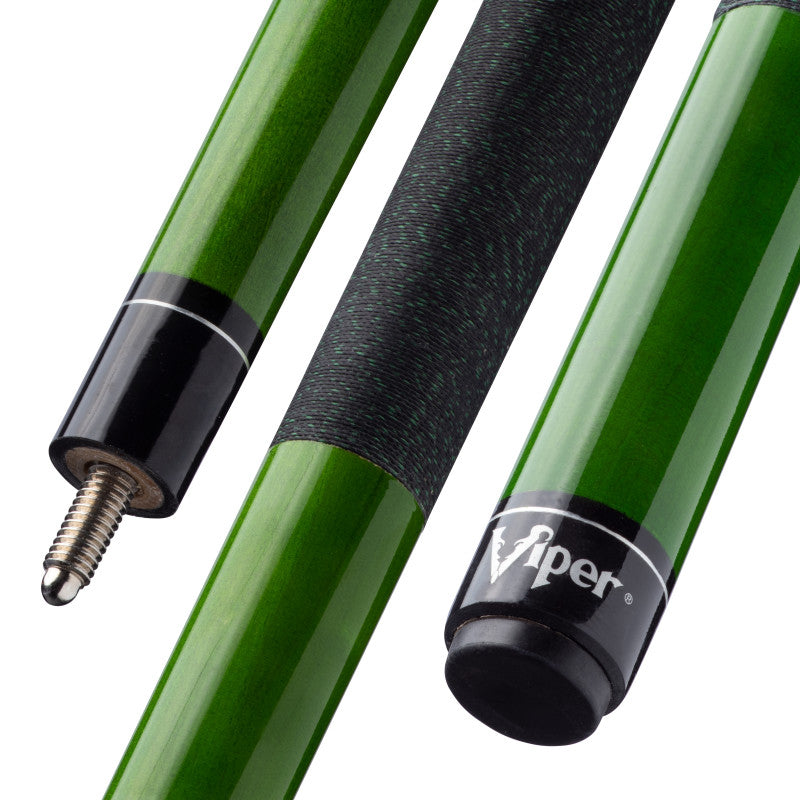 Viper Elite Series Green Wrapped Billiard/Pool Cue Stick 18 Ounce