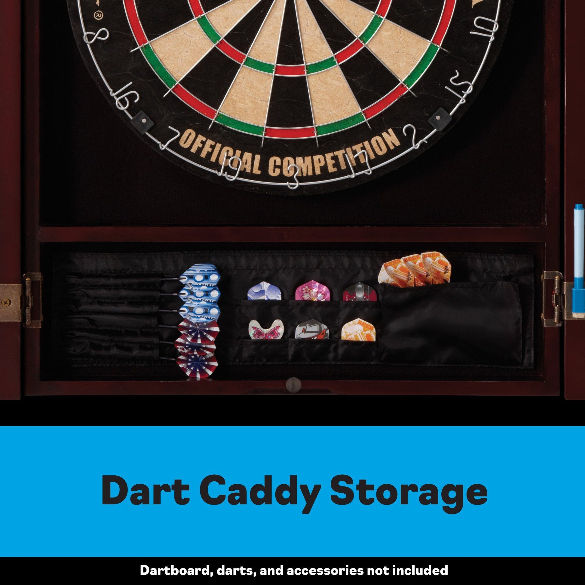 [REFURBISHED] Viper Metropolitan Mahogany Steel Tip Dartboard Cabinet Refurbished Refurbished GLD Products 