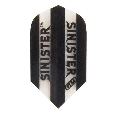 V-100 Sinister Flights Slim Translucent Black Dart Flights Viper 